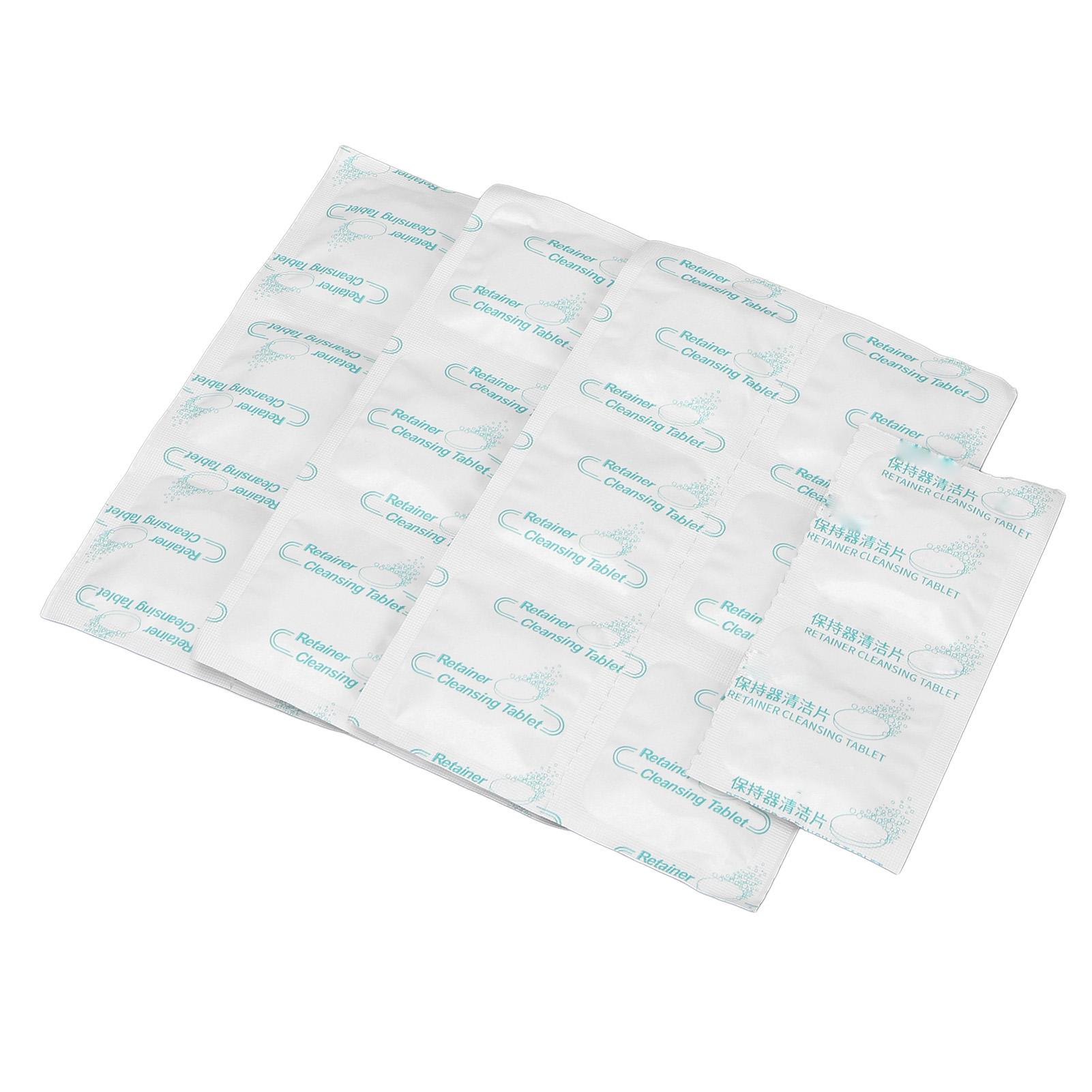 20 шт. Таблетки для чистки зубных протезов Очиститель для зубных протезов и аппаратов Полная чистка