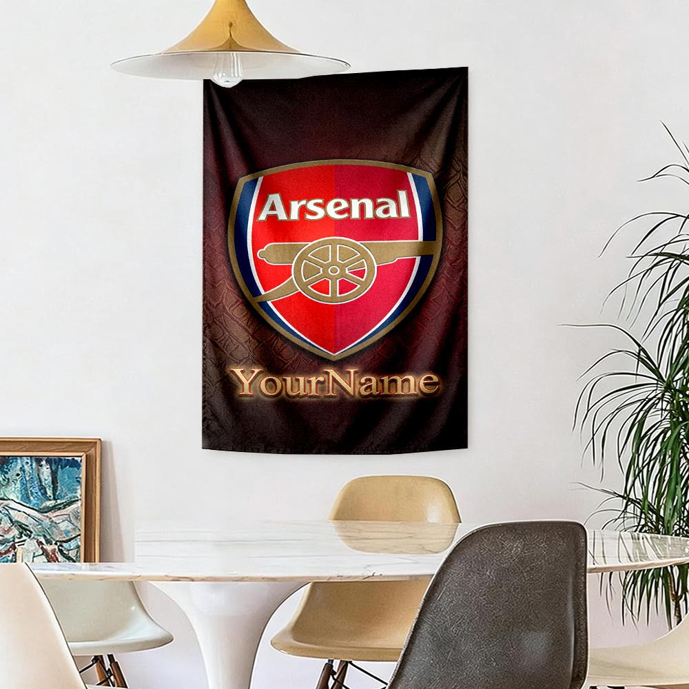 Arsenal Custom Your Name Wall Decor Tapestry Art For Pet Memorial Birthdaywedding Party Backdrop Family Gift