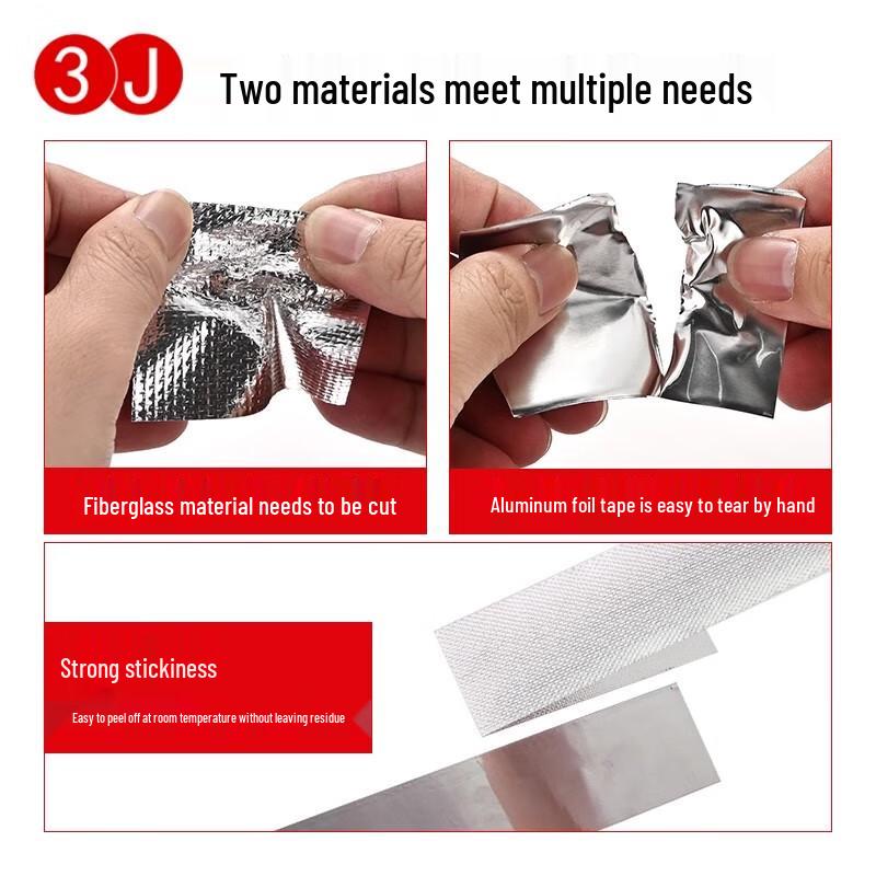 3J Self-Adhesive High-Temperature Aluminum Foil Repair Tape