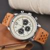 Sporty Xitiejia Multifunctional Chronograph with Date and Leather Strap