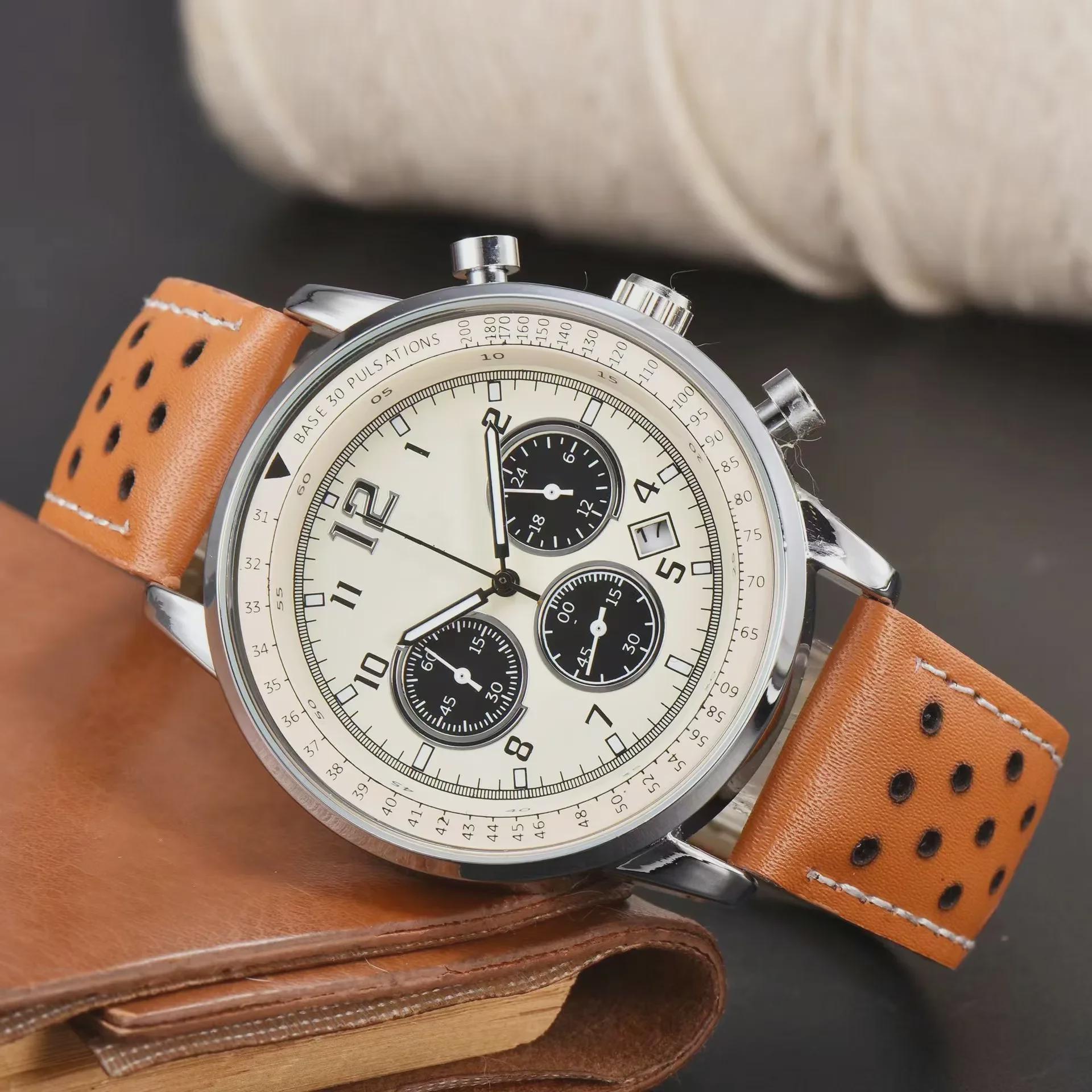 

Sporty Xitiejia Multifunctional Chronograph with Date and Leather Strap
