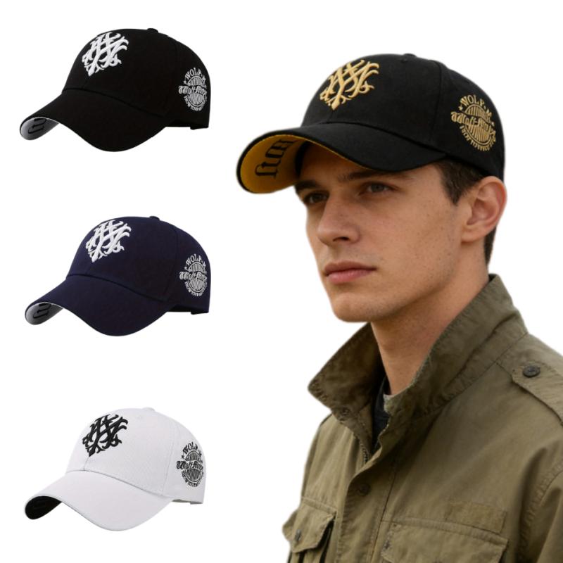 Trendy Gothic Embroidered Baseball Cap Adjustable Snapback Breathable Fabric Perfect for Streetwear Outdoor Sports All Seasons