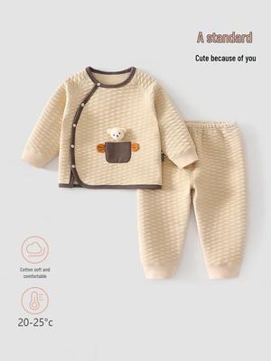 Quilted Cotton Baby Underwear Set for Autumn & Spring