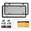 Transparent License Plate Holders with Screws UV Resistant Universal Fit