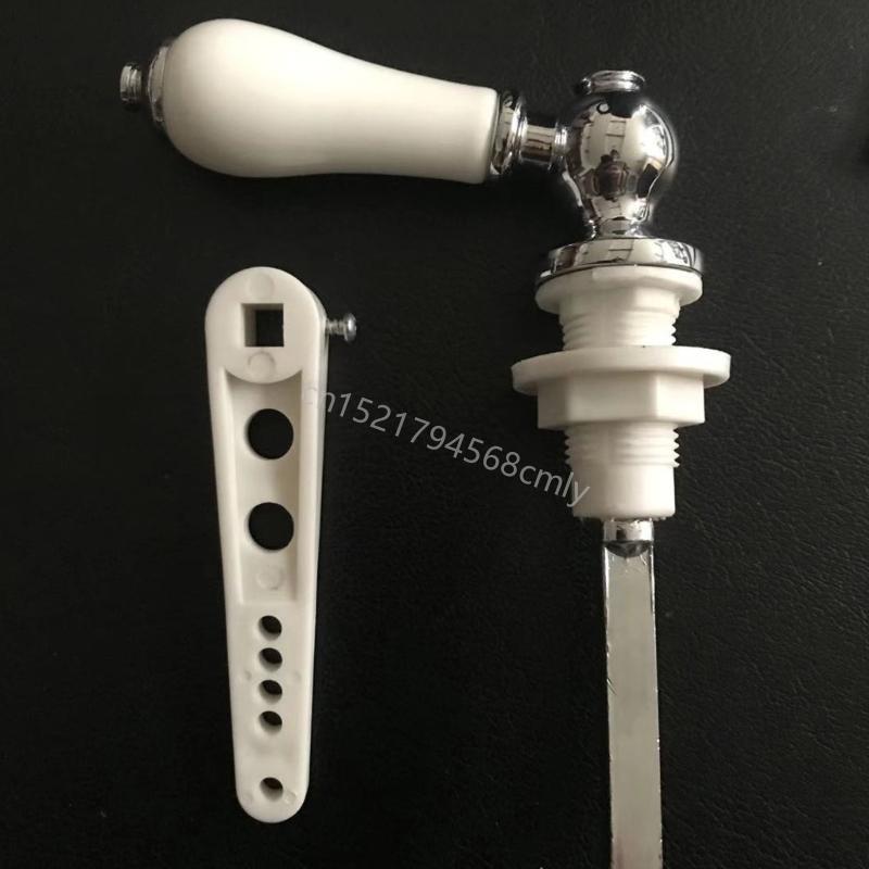 Ceramic Toilet Flush Handle Toilet Handle Replacement Flush Lever Repair Replace Flushers Handles Easy To Install 6XDE