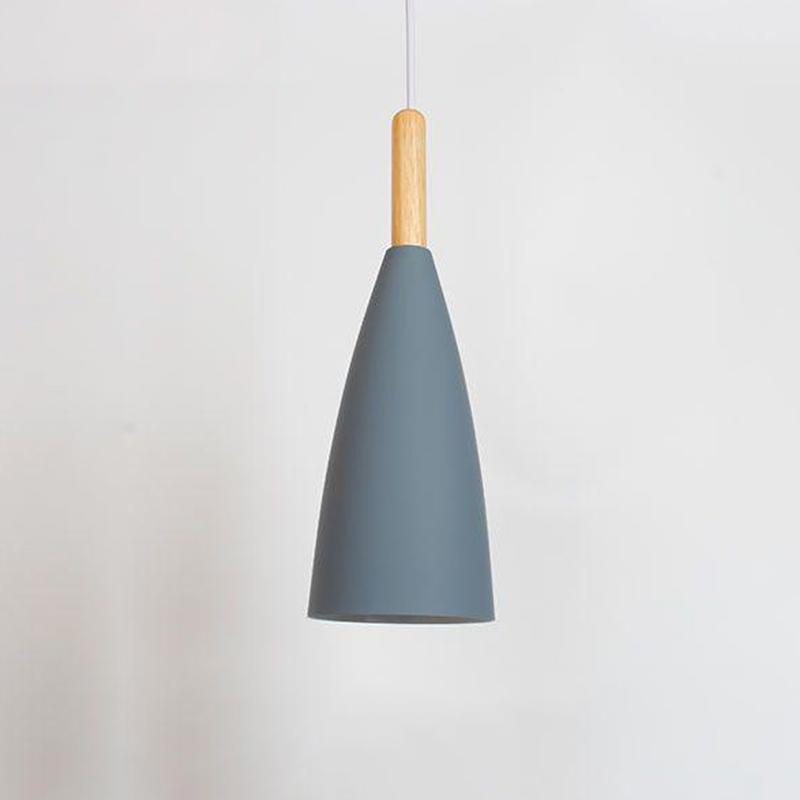 Nordisk LED Pendellampe Tre Hengelampe Svart Hvit For Soverom Spisestue Bakgrunn Hjem Innendørs Belysningsarmaturer