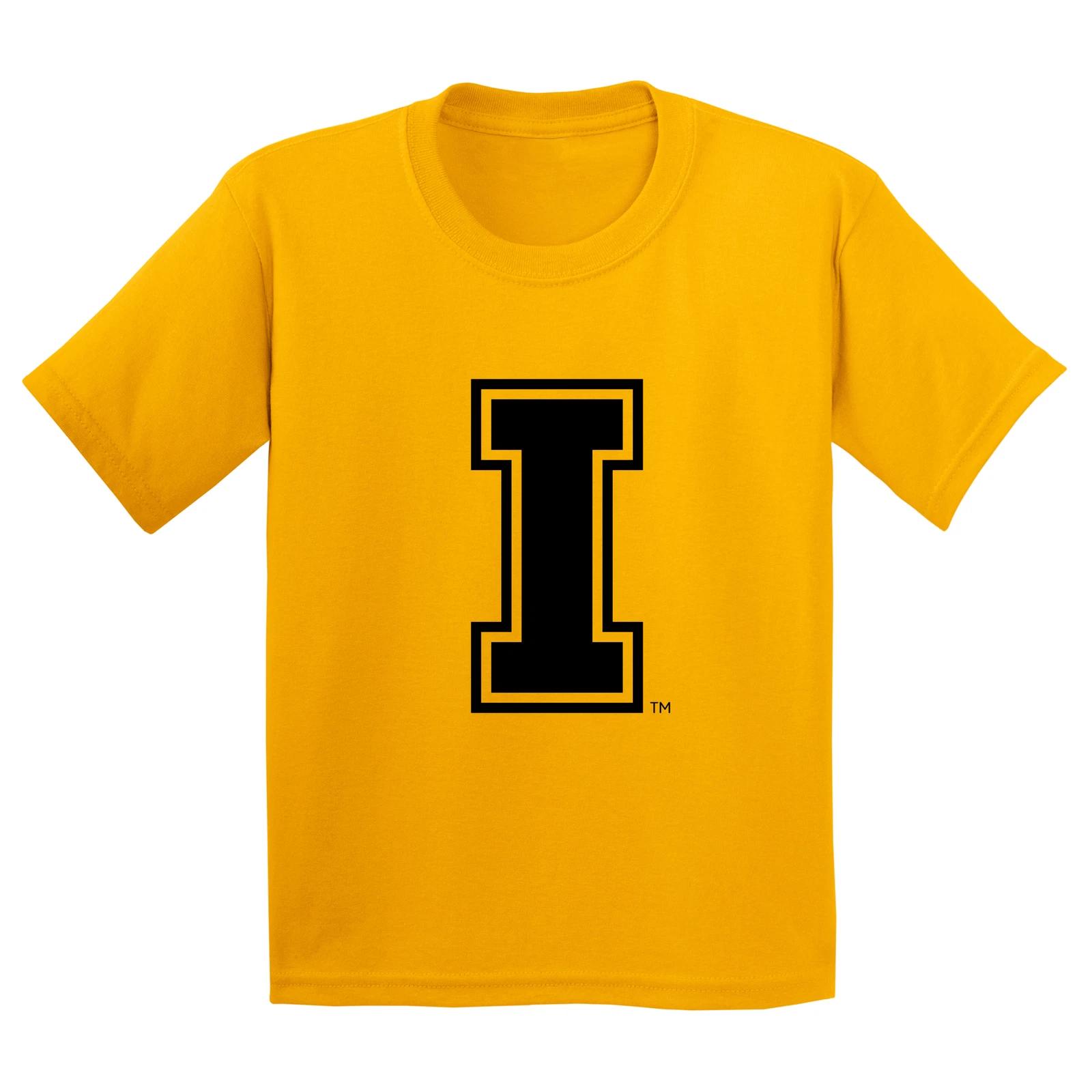 Idaho Vandals Primary Logo Youth T Shirt - Gold 4XL