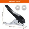 Hole Punch 8mm/10mm Heavy Duty Paper Hole Punch Set with Countersink Drill Hole Puncher Single Hand Held Long Hole