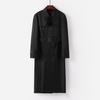 Men's Trench Coat Casual Extra Long Double Breasted Male Windbreaker Coat Spring M-6XL