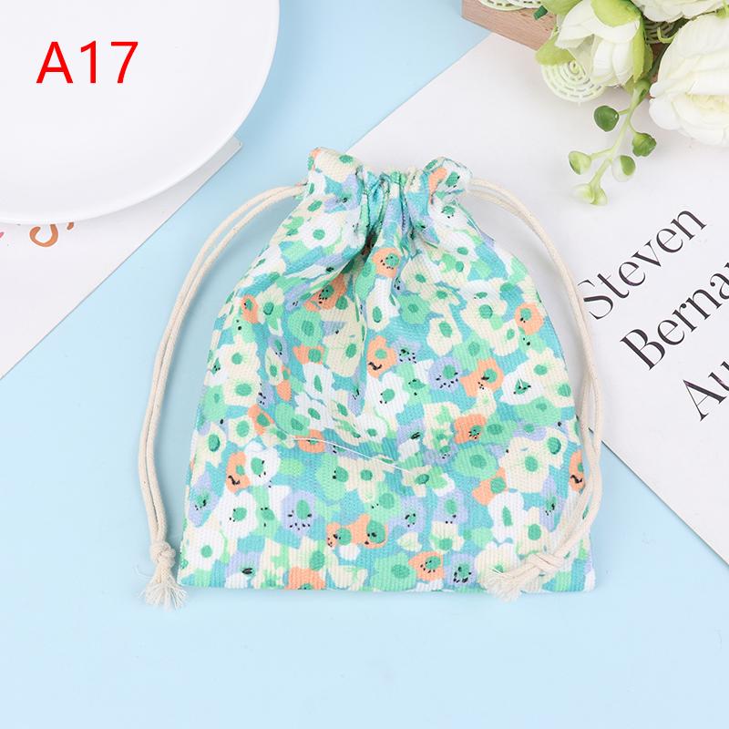 Cute Corduroy Small Lipstick Cosmetic Coin Purse Key Drawstring Storage Bag Women Jewelry Tote Rope Pouch String Bags Organizer