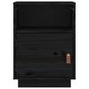 Nightstand Black 40x34x55 Cm Solid Pine Wood
