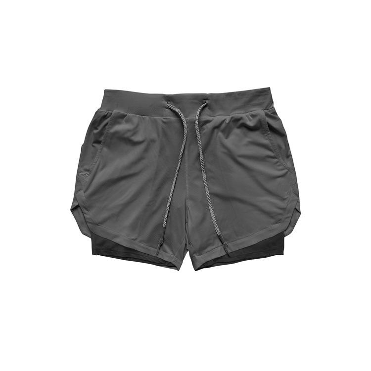 2022 Sports Casual Outdoor Multi-Pocket Double-Layer Fitness Shorts