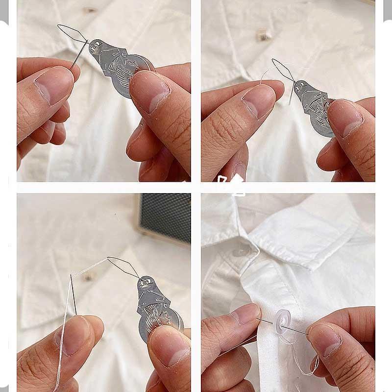 1 Set Buttons Pins Storage Boxes Sewing Box Household Portable Travel Mini Sewing Kit Scissor Needle Threads Box Set