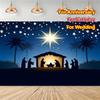 Christmas Birth Scene Background Multi purpose No need for electricity Suitable for weddings birthdays anniversaries