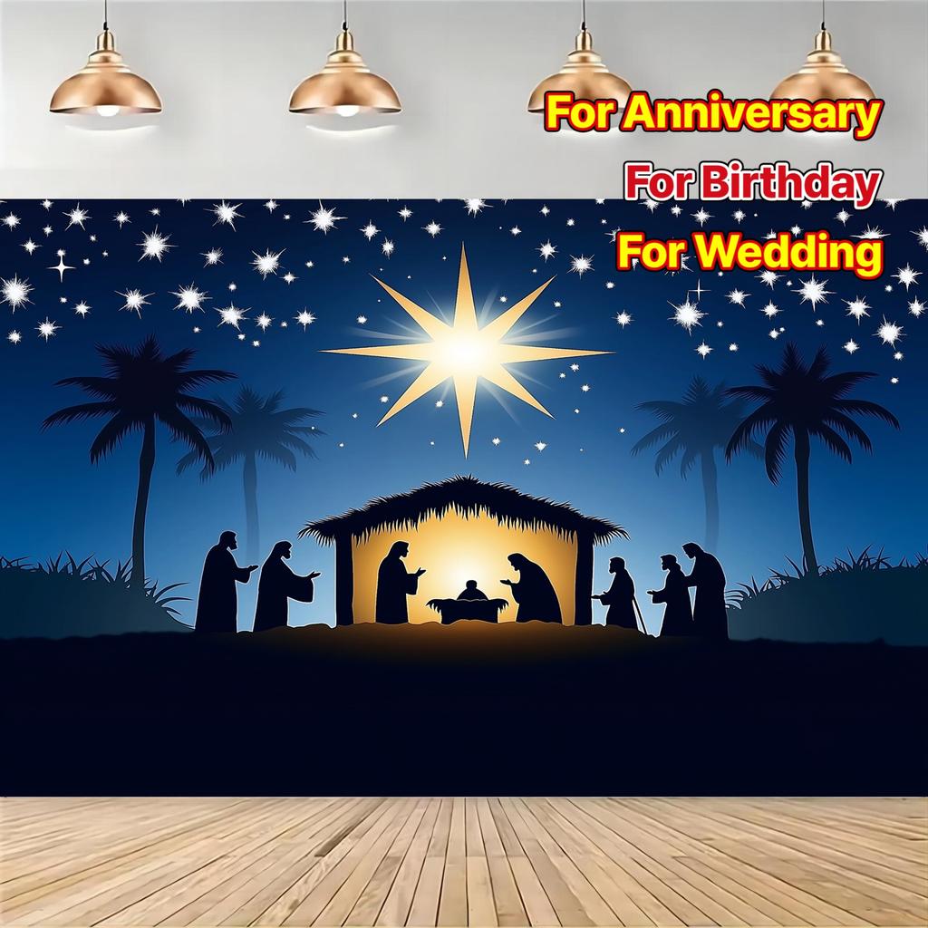 Christmas Birth Scene Background Multi purpose No need for electricity Suitable for weddings birthdays anniversaries