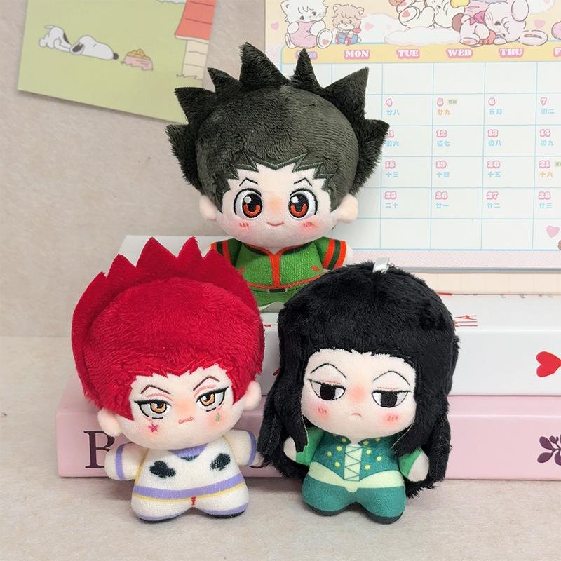 10cm HUNTER×HUNTER Plush Doll Pendant Hisoka Illumi Zoldyck Chrollo Lucilfer Stuffed Toy for Anime Fans
