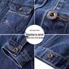 Jeanswest Men's Embroidered Loose Denim Jacket