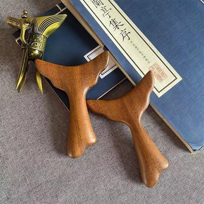 Sandalwood Meridian Acupuncture Massage Comb Guasha Board For Neck Shoulder Back Scraping Board Facial Lifting Tool
