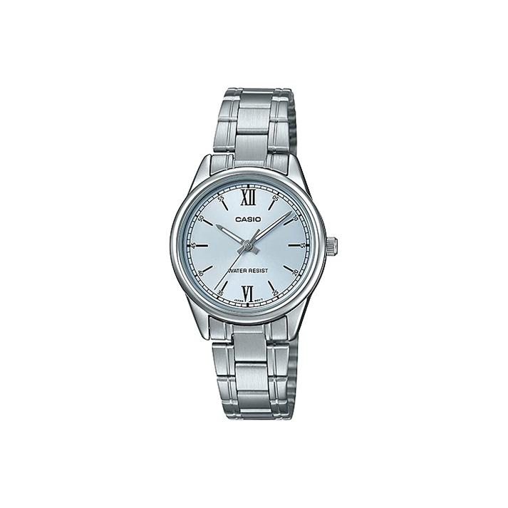 CASIO Women s Standard Series Blue Watch LTP-V005D-2B3 LTP-V005D-2B3 Silver Dial