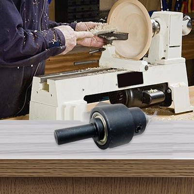 Wood Lathe Rotary Live Center Tailstock Precision Bearing Automatic Centering for Small Lathes 60mm/2.36in Metal Sealed Design