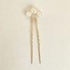 New Bridal Headgear Disc Hair Hairpin, White Shell Petal Handmade Pearl Crystal Hairpin Decoration