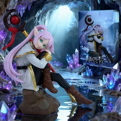 Nwe Frieren: Beyond Journey's End Anime Figur Sitzender Farn Actionfiguren Frieren Nudelstopper PVC Modell Statue Sammlung