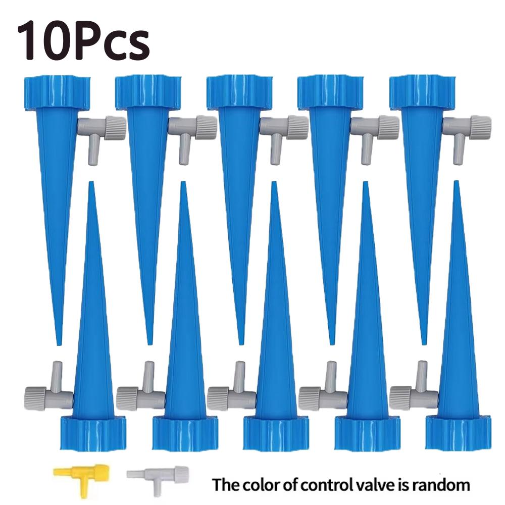 5/6/10/12pcs Watering Spikes Plants Self Watering Planter Insert with Adjustable Drip Valve Auto Vacation Plant Watering Devices