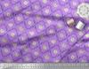 Soimoi Green Poly Crepe Fabric Azalea & Peony Damask Print Fabric by metre 42 Inch