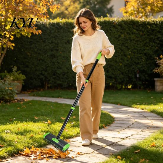 Outdoor Floor Gap Brush 3-in-1 Deck Brush, Scrub with Long Handle, Detachable Deep Cleaning for Pavers Weed Stone Joints, Patio, Pavers, Driveway,