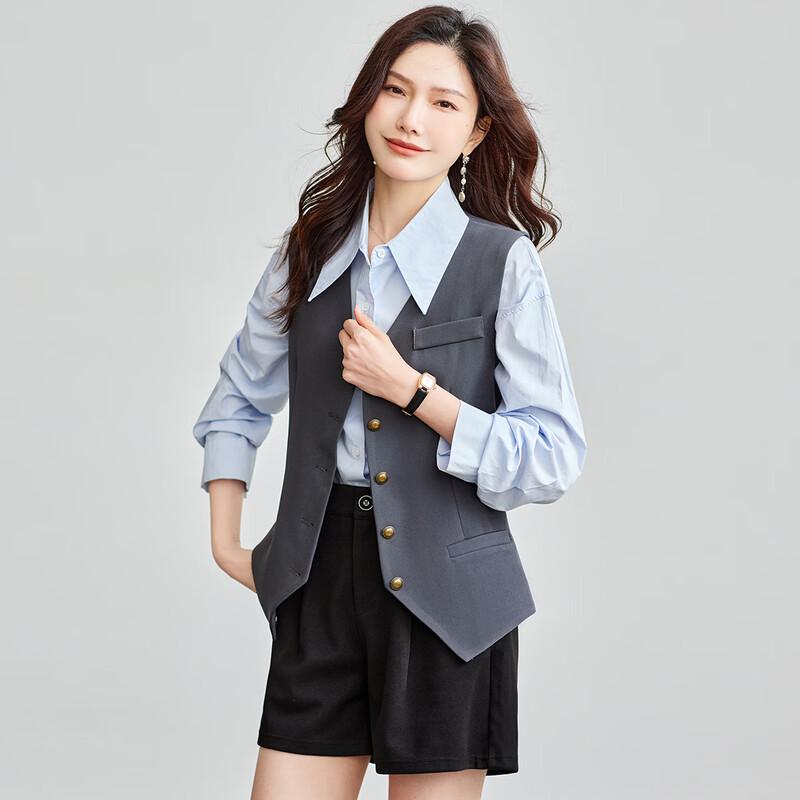 

TERRE BLEUE Women s Casual Suit Vest M