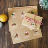Merry Christmas Tags Set Kraft Paper Card Gift Label DIY Xmas Tree Hanging Tags Gift Wrapping Decor Christmas Favors Supplies