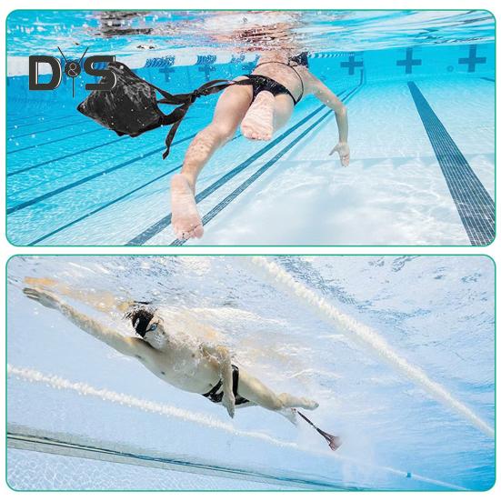 Swim Parachute Swim Strength Training Belt Swimming Resistance Training Equipment with Drag Parachute Swim Belt for Adults