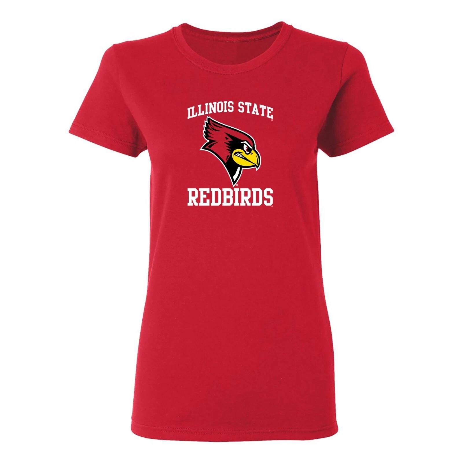 Illinois State Redbirds Arch Logo Women s T-Shirt - Red M