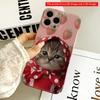 Strawberry Kitten In Red Polka Dress All Inclusive Film Hard Phone Case, Compatible with iPhone 18 Pro Max 17 16 15 14 13 12 11