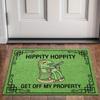 VIKAMA Green Frog Welcome Doormat Lightweight Non-Slip Living Room Bedroom Floor Mat Entrance Rug Home Decor