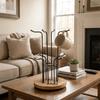 Large Capacity Mug Drying Rack Wooden Cup Tree Rack Water Bottles Storage Rack  for Living Room