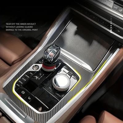 For BMW X5 G05 X6 G06 - Car Center Console PVC Carbon Fiber Protective Film Anti-scratch Repair Film Auto Accessories