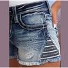 Slimming Denim Shorts for Women 2025 Summer Fashion Three Quarter Length Sexy Slim Fit Jean Skinny Solid Color Denim Short Pants