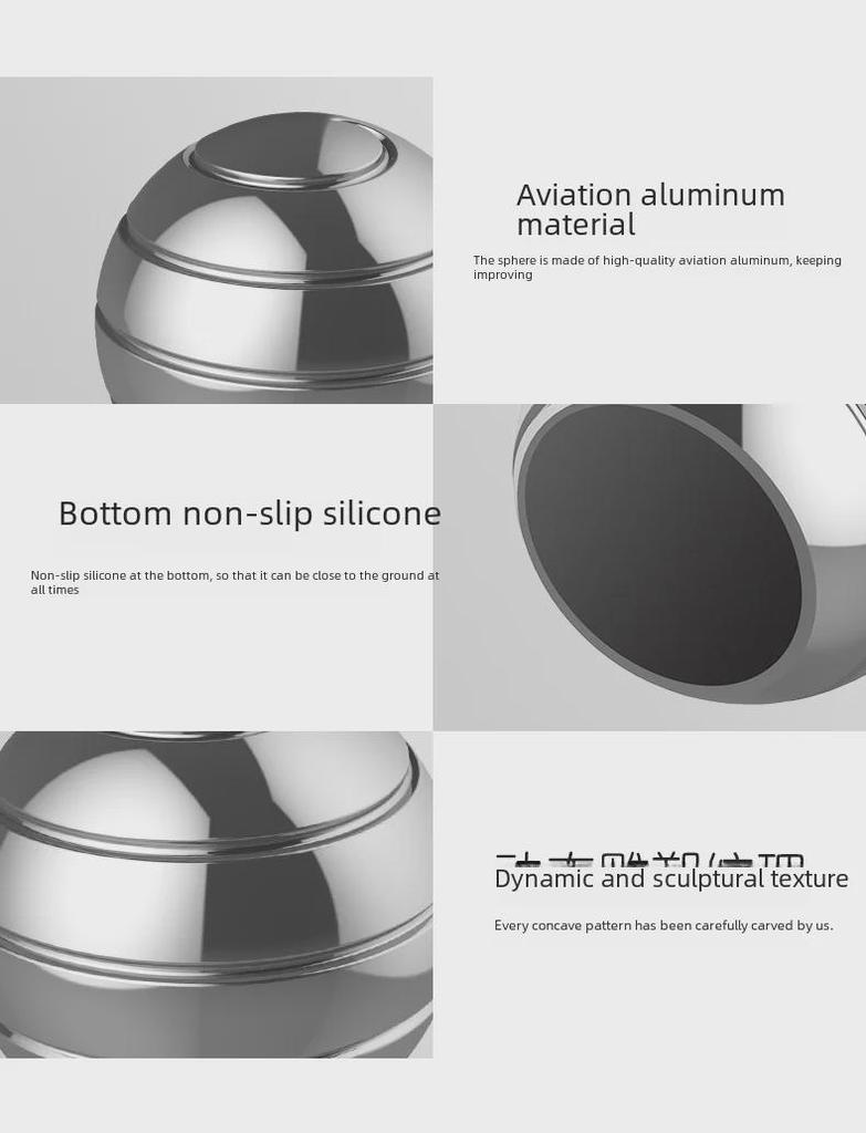 Giroscop de birou rotativ dezasamblat: Jucărie pentru ameliorarea stresului pentru vârful degetelor