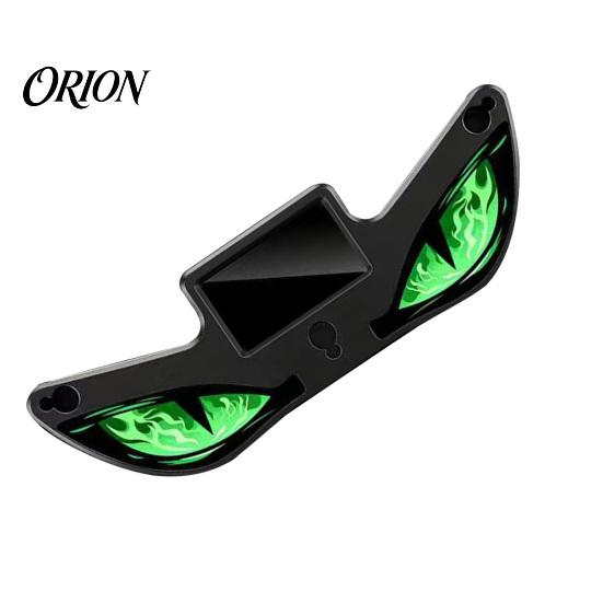 Wireless LED Car Light Solar Devil Eyes for Windshield, Magnetic Installation Window Warning Sign with Three Custom Display Smart Modes, Digital