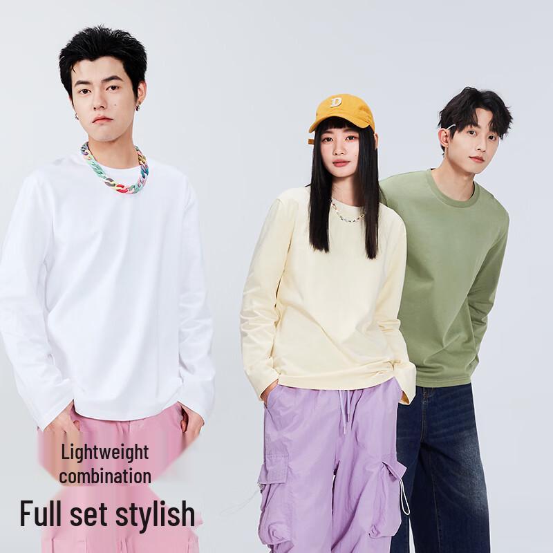 MINISO Men's Pure Cotton Long Sleeve T-Shirt