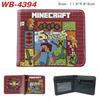 ROBLOX Game Peripheral Wallet Cartoon Print Short Fold Card Holder Unisex Coin Purse Leather 1pcs