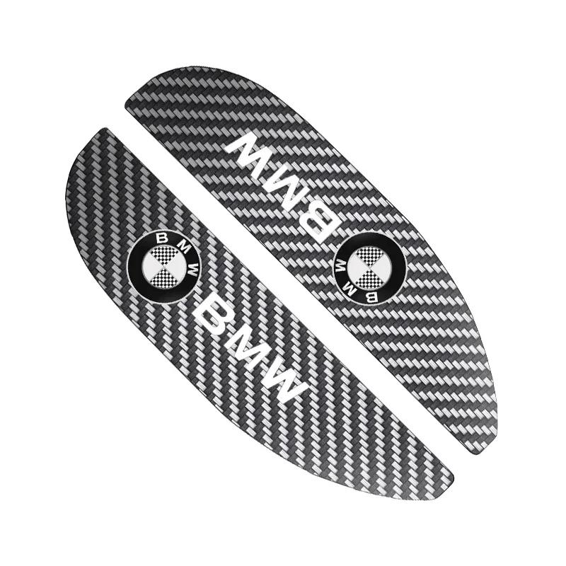 2 stuks Auto Achteruitkijkspiegel Sticker Regenwenkbrauw Voor BMW 50th Kith 5 Serie F20 E39 F10 F30 E90 E46 E60 G60 X5 E87 F11 G20 G32 G30