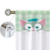Home Interior Kitchen Curtains for Living Room 2 Pieces Blackout Curtains Door Curtain G-gelatoni-i Bedroom Decoration Partition