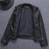 Lapel Zipper Leather Jacket - Solid Color Women's Fashion
