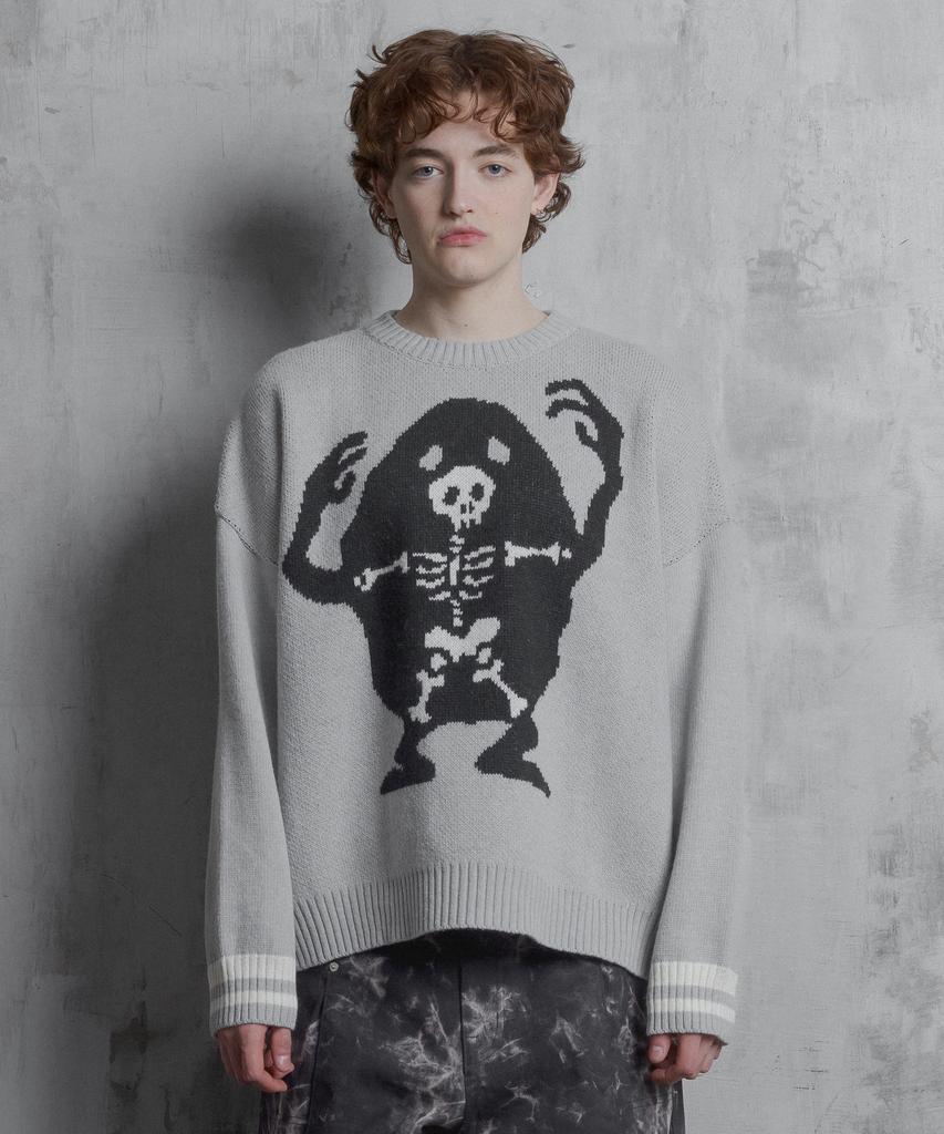 SHVTO Skeleton Knitwear Fog