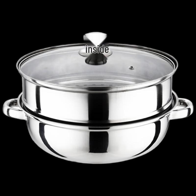WODHO Double-Layer Stainless Steel Steamer