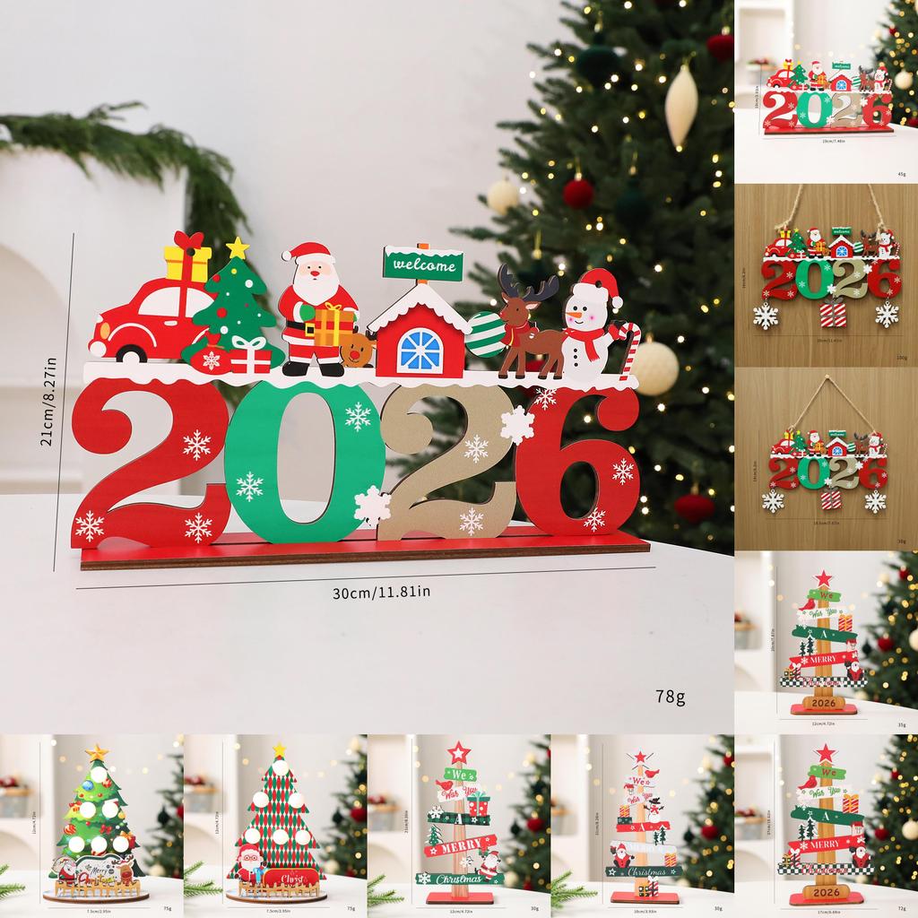 Christmas Tree Ornaments With Density Board Material For Holiday Home Decor