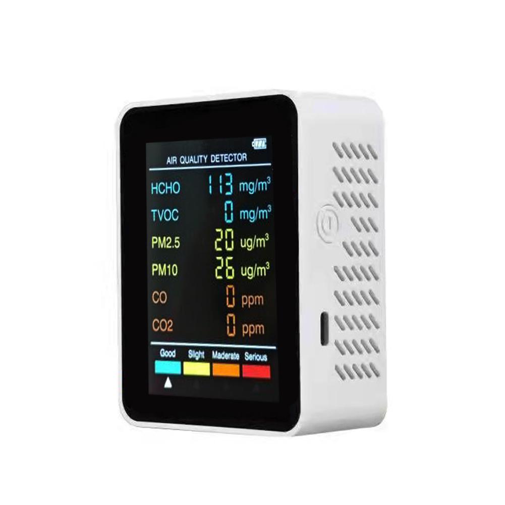 Multifunctional Air Quality Detector CO Carbon Dioxide Formaldehyde Monitor LCD