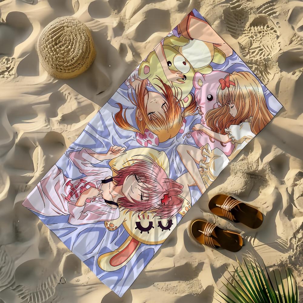 Comic Shugo Chara Towel Yoga Gym Yoga Gym Lightweight Portable for Swimming Beach Travel Sports Accessories Sandproof